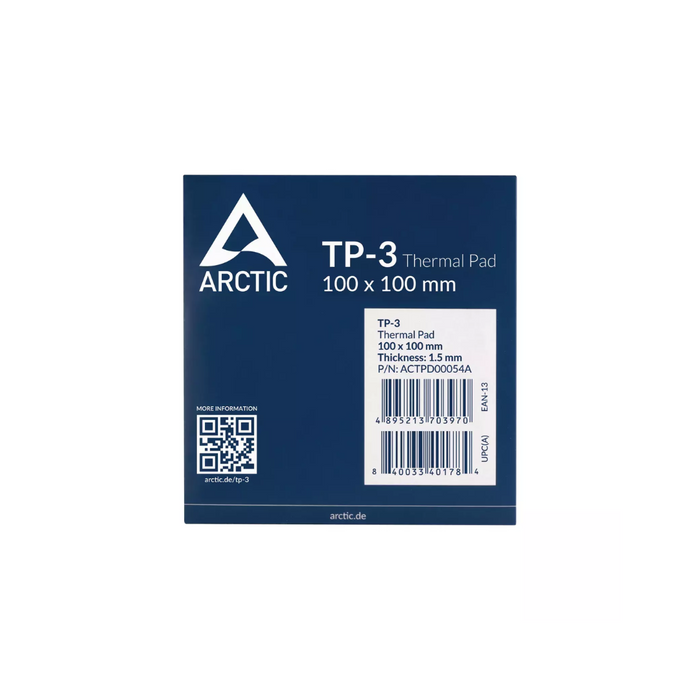 ARCTIC TP-3 (100x100mm - 1.5mm) Thermal Pad ACTPD00054A - شركة القيم العالمية للحاسبات