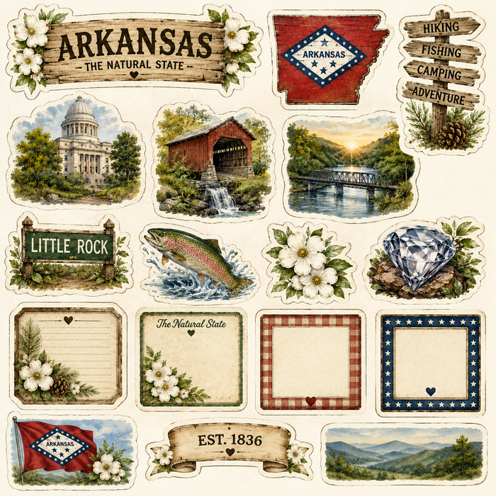 Arkansas Scrapbook Kit