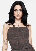 Arnora Chiffon Shirred Bodice Cami Top