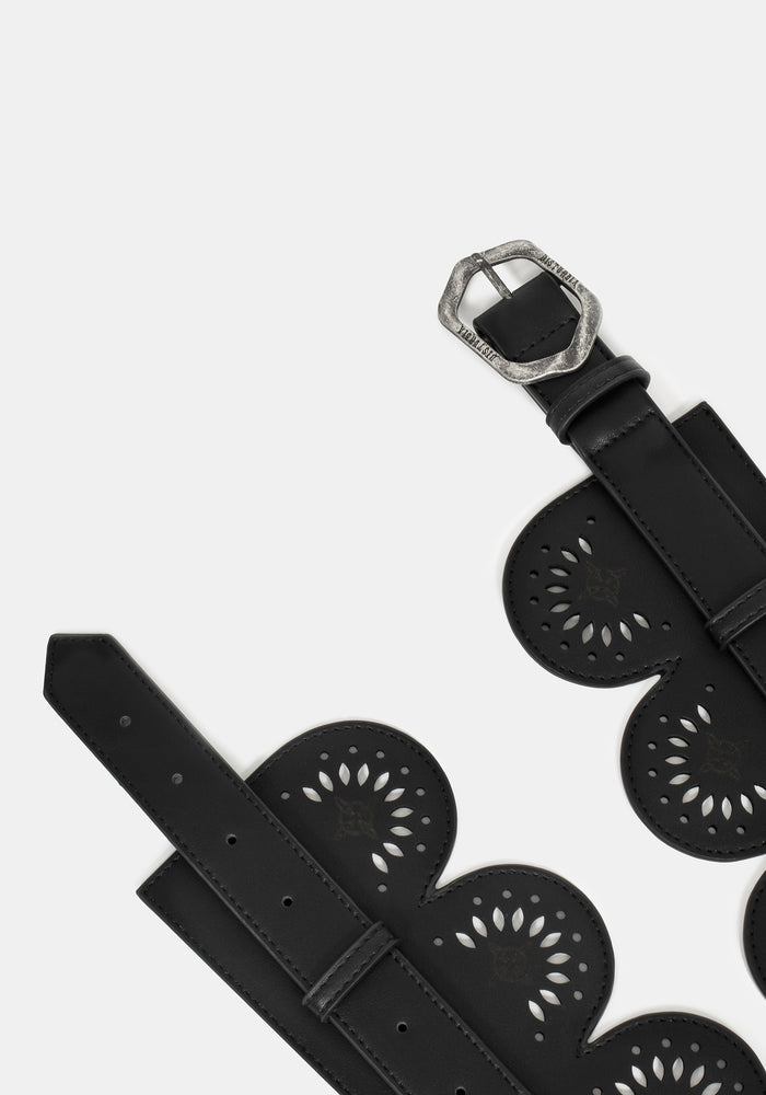 Atha Witches Knot Scallop Cut Out Waist Belt