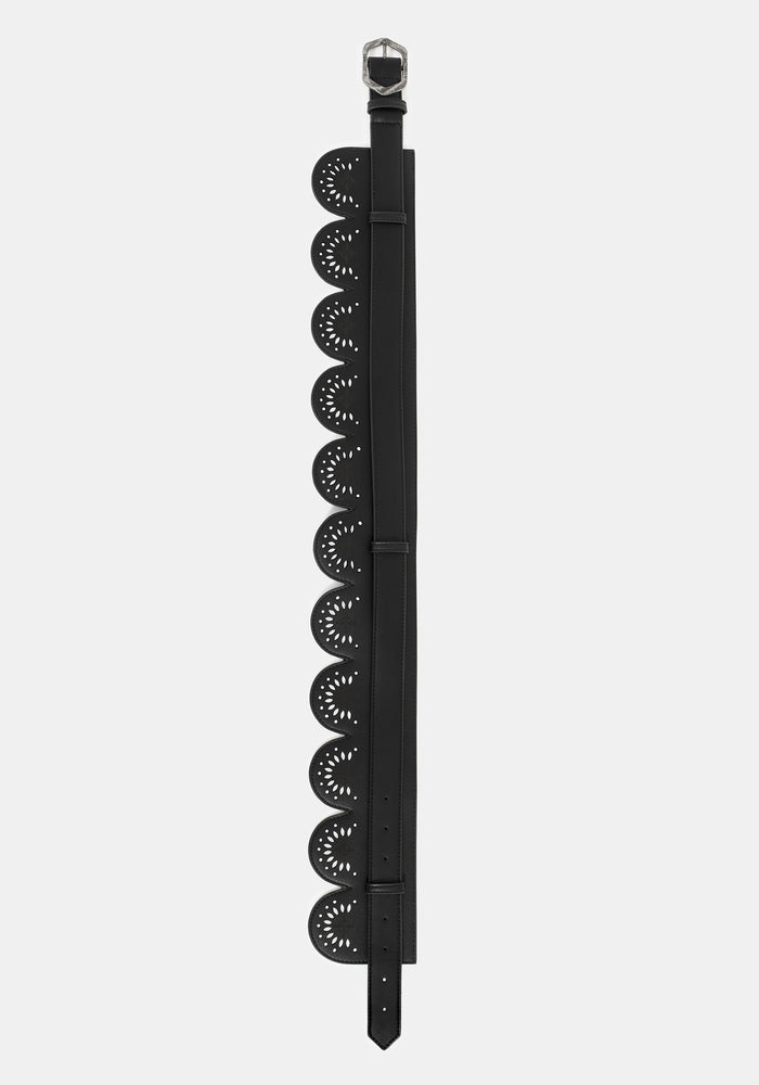 Atha Witches Knot Scallop Cut Out Waist Belt