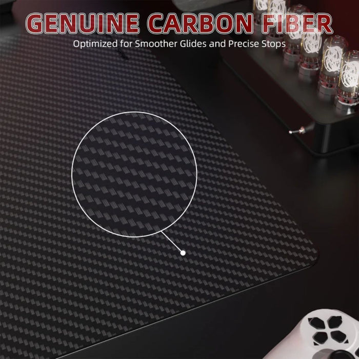 ATTACK SHARK CM04 XL 490*490mm eSport Carbon Fiber Gaming Mousepad - Eclipse Black