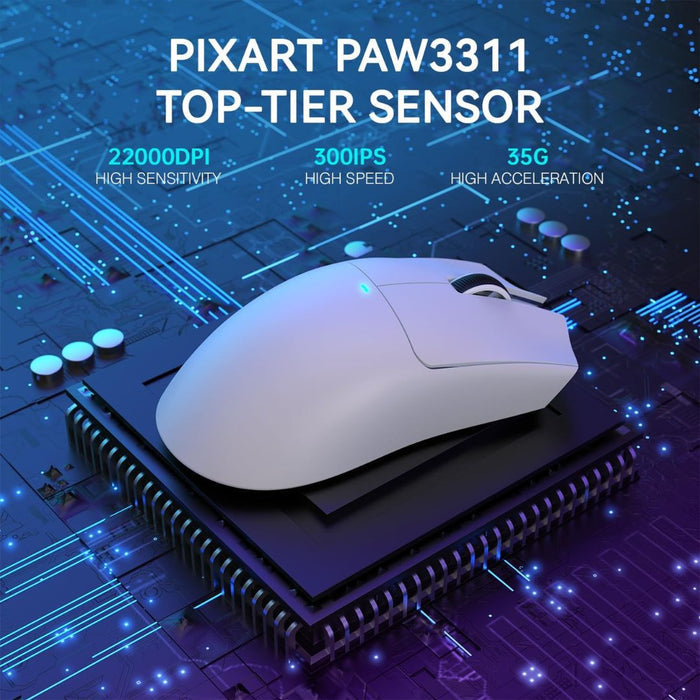 ATTACK SHARK X11  Wireless Gaming Mouse - White