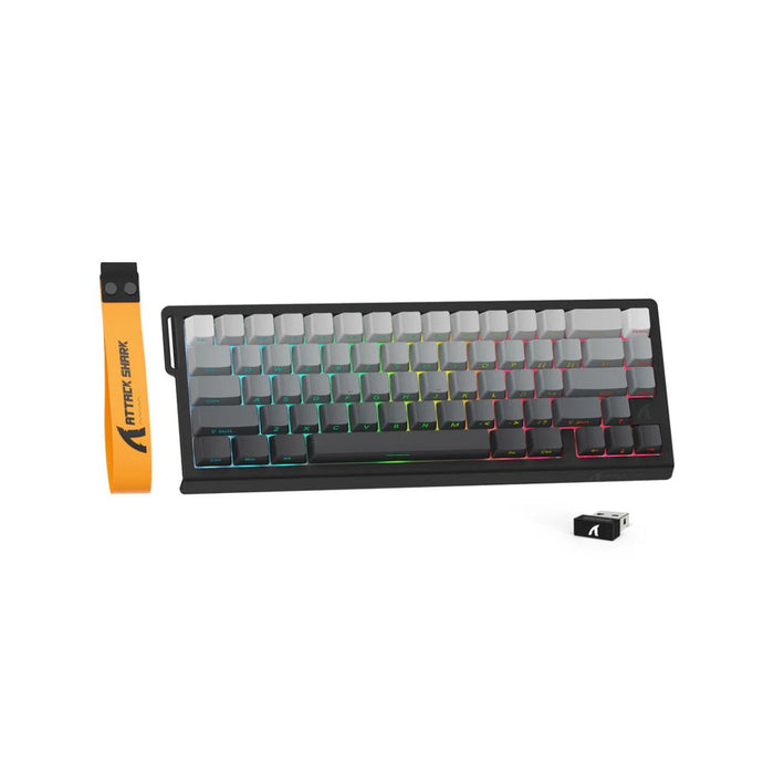 ATTACK SHARK X68 Pro Magnetic Wireless Mechanical Keyboard - Moonlit Black