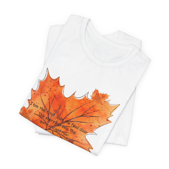 Autumn Leaf & Mushrooms T‑Shirt — Fall Quote Graphic Tee