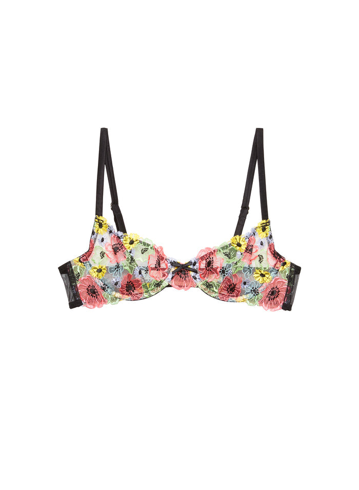 Azalea Embroidery Bra-multi-flat