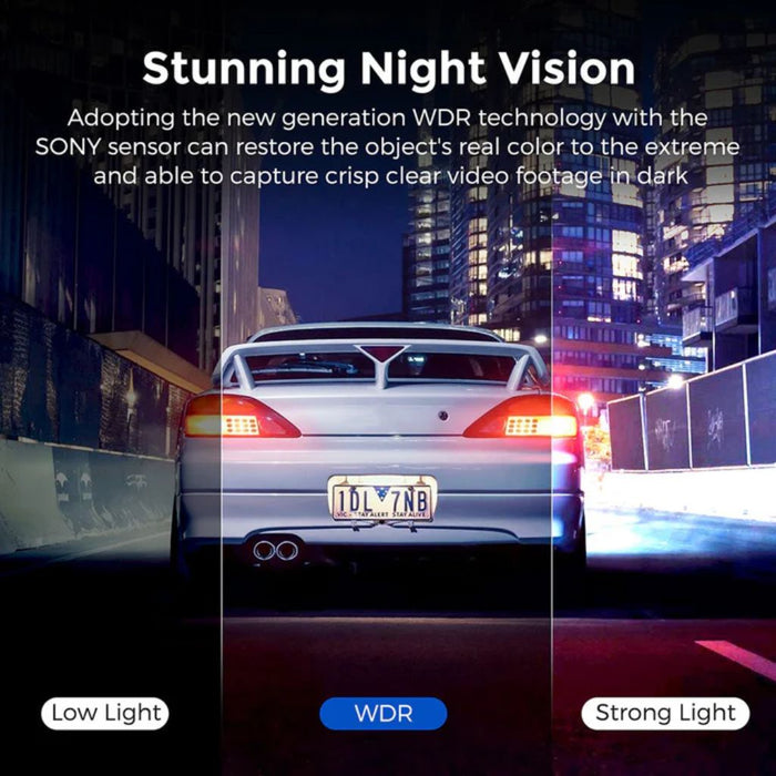 AZDome AR09 4K 2CH Full Mirror Wifi Touch Dash Cam