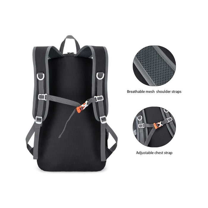 BAG Raptor Travel Hiking Compartments Backpack 15.6-inch Laptop - Black
