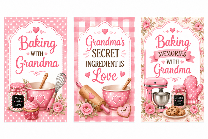 Baking with Grandma- Girl