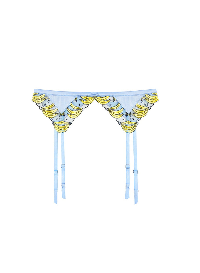 Banana Embroidery Garter Belt-ice queen-flat