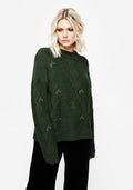 Barberry Embroidered Diamond Knit Sweater