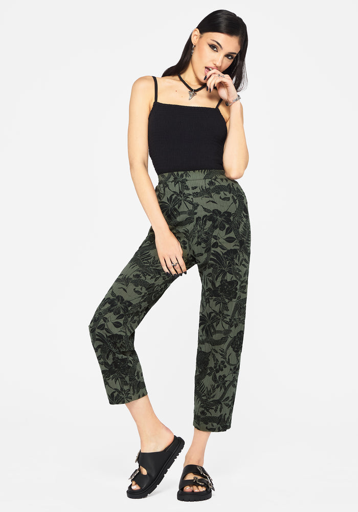 Bashe Soft Tapered Trousers - Green
