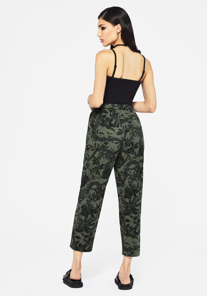 Bashe Soft Tapered Trousers - Green