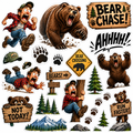 Bear Chase Scrapbooking Kit