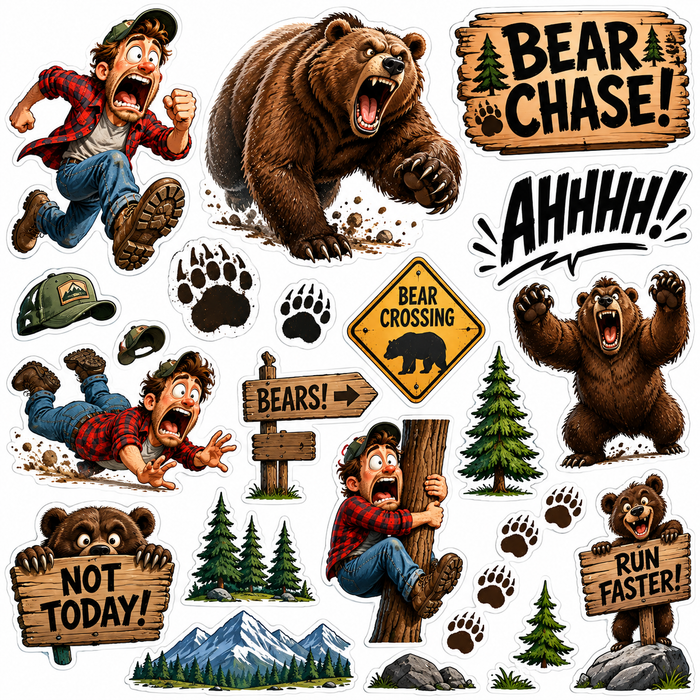 Bear Chase Scrapbooking Kit