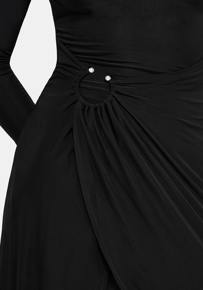 Bellamira Ring Waist Midaxi Dress US 2