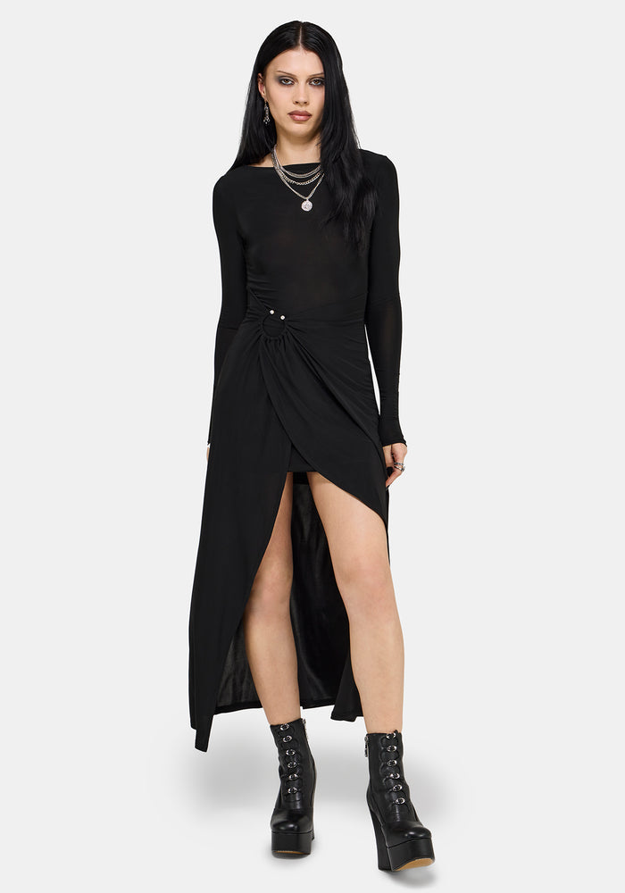 Bellamira Ring Waist Midaxi Dress US 2
