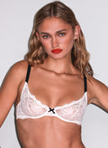Bianca Lace Bra-linen beige-Fleur du Mal