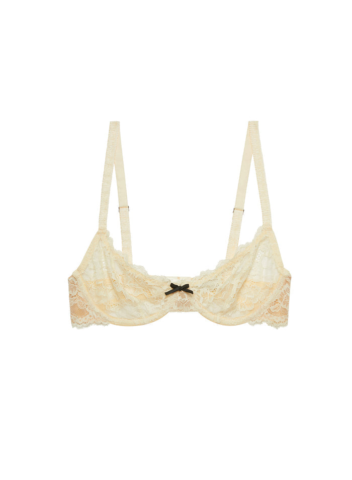 Bianca Lace Bra-buttercup-flat