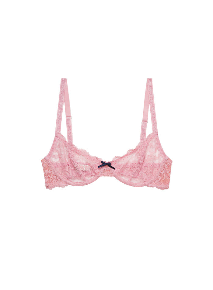 Bianca Lace Bra-pink lady-flat