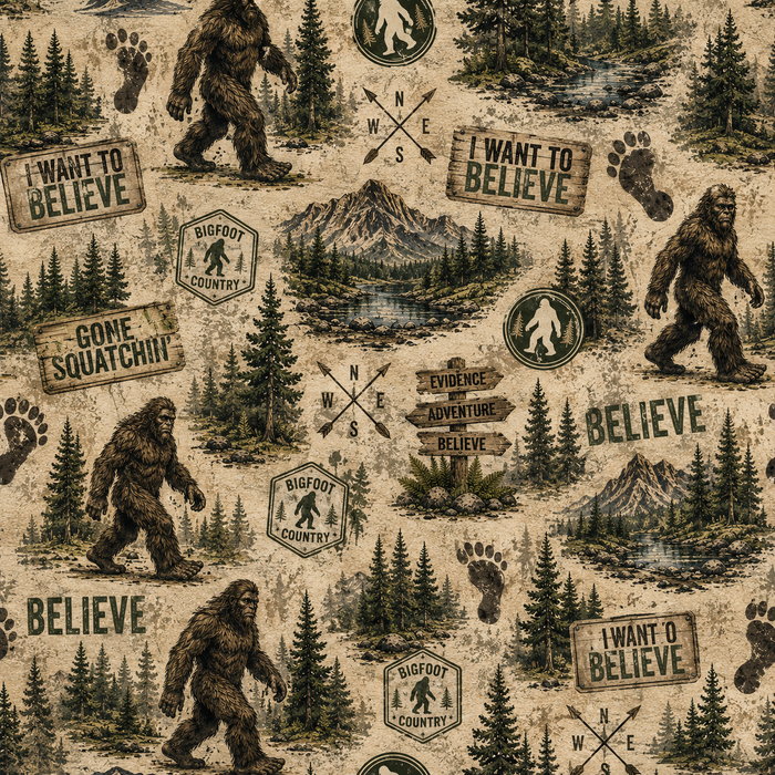 Big Foot He Really Does Exist Scrapbooking Kit