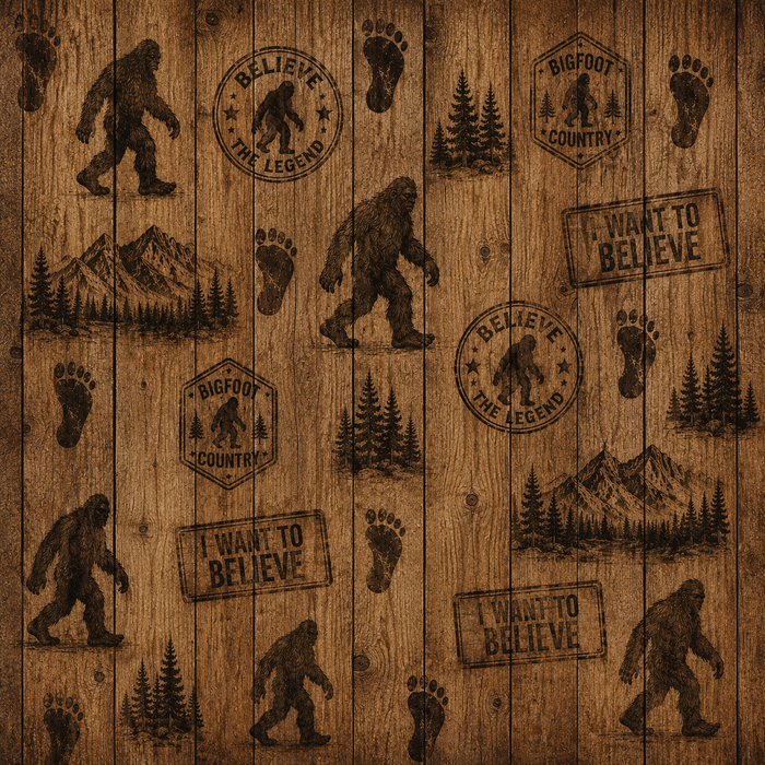 Big Foot He Really Does Exist Scrapbooking Kit