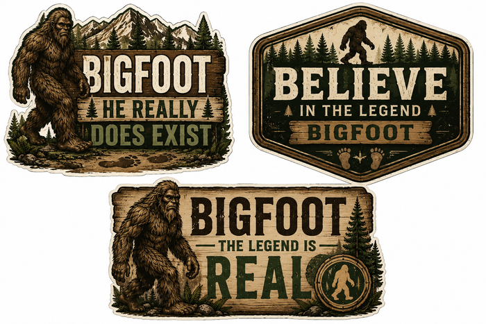 Big Foot He Really Does Exist Scrapbooking Kit