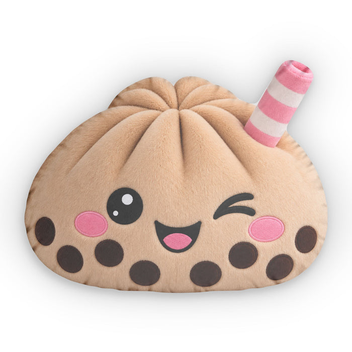 Boba Tea Dumpling Plush Pillow 🧋🩷 | Kawaii Bubble Tea Shaped Pillow | Oversized Cuddle Pillow