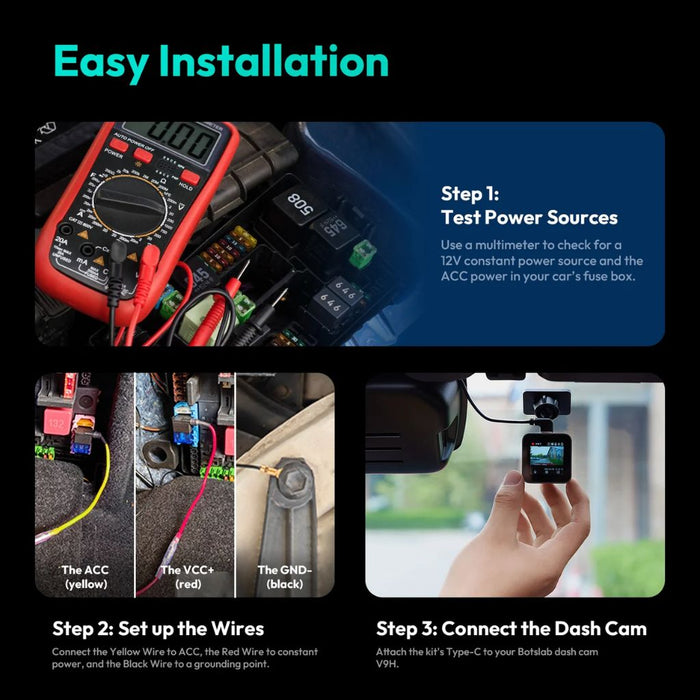Botslab Dash Cam Hardwire Kit Plus