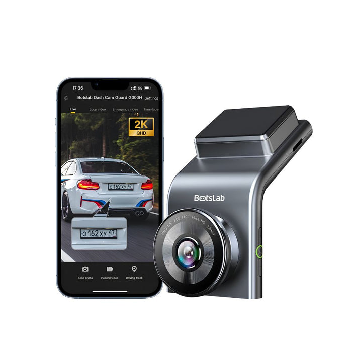 Botslab G300H Plus 2-Channel Dash Cam — 4K Front + 1080p Rear