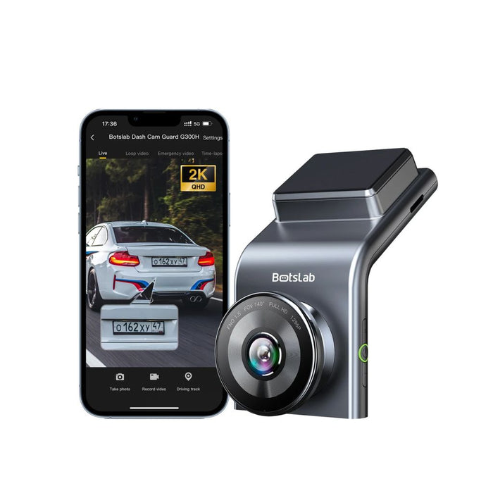 Botslab G300H Pro 1-Channel Dash Cam — 2K Front