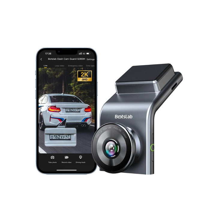 Botslab G300H Pro 2-Channel Dash Cam — 2K Front + 1080p Rear