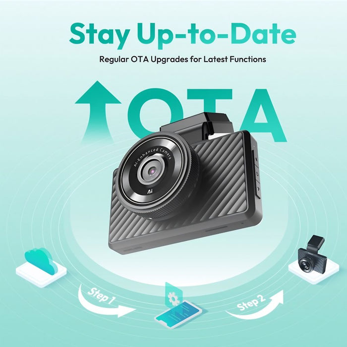 Botslab G500H Pro  2-Channel Dash Cam — 2K Front + 1080p Rear