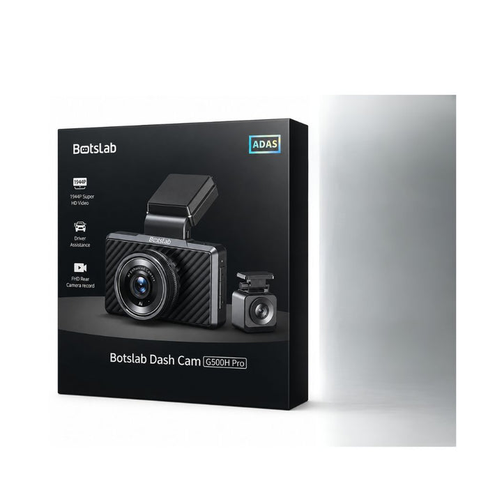 Botslab G500H Pro  2-Channel Dash Cam — 2K Front + 1080p Rear