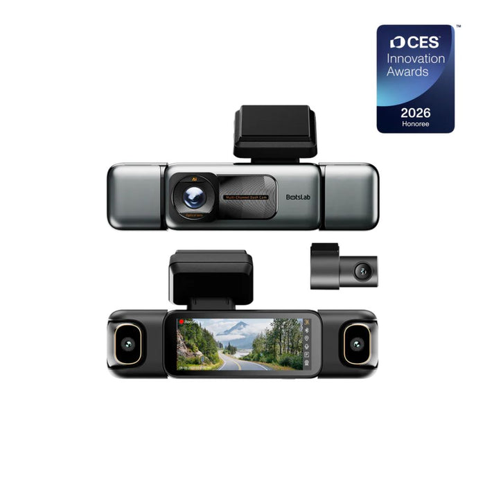 Botslab G980H 4-Channel Dash Cam — 3K Front + 1080p + 128GB SD Card