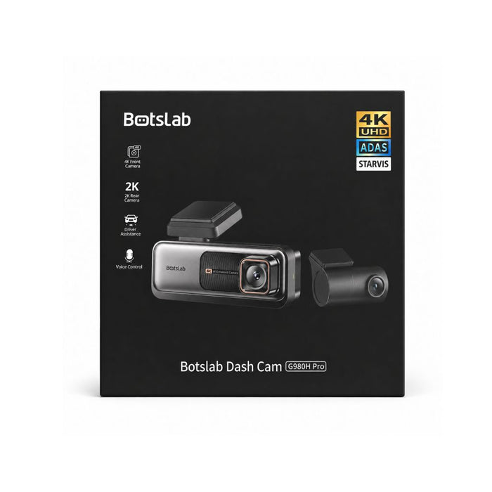 Botslab G980H Pro 2-Channel Dash Cam — 4K Front + 2K Rear