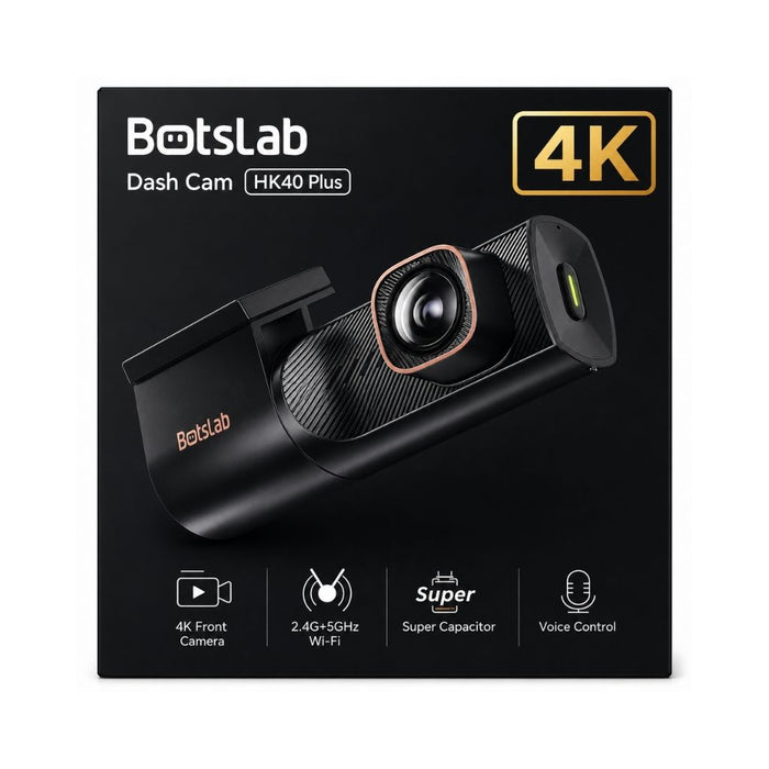 Botslab HK40 Plus 1-Channel Dash Cam — 4K Front, 150° Wide