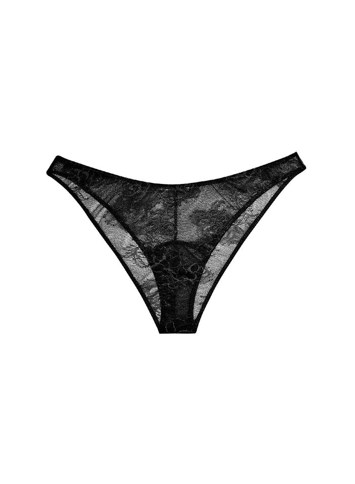 Bouquet Lace Cheeky-black-flat