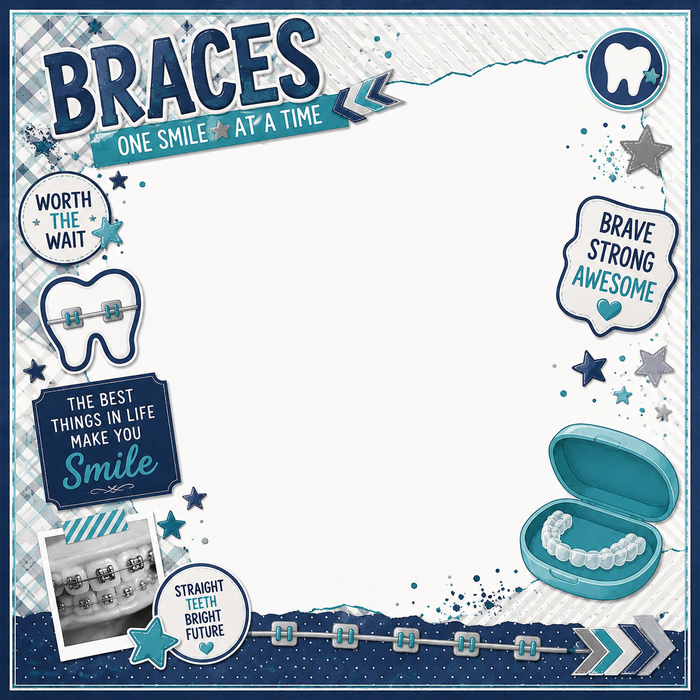 Braces Scrapbooking Kit