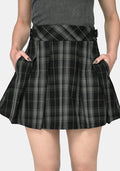 Bramble Buckled Mini Skirt - Dark Green