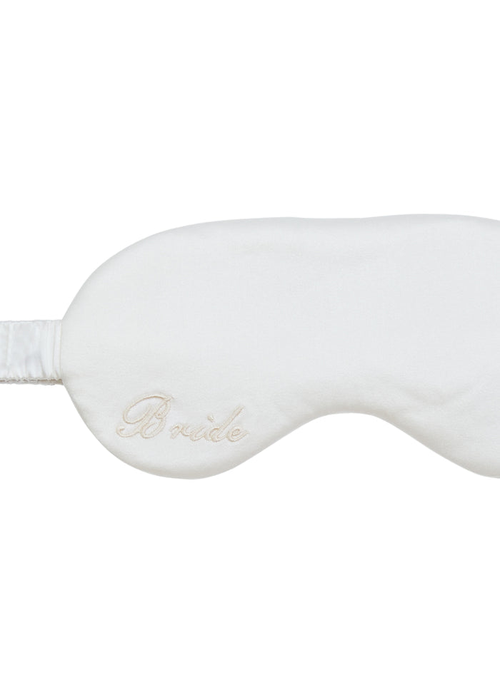 Bridal Silk Eye Mask-ivory