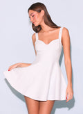 Brigette Flared Dress-ivory-Fleur du Mal