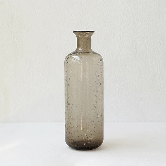Bubble glass vase for dried and artificial flowers