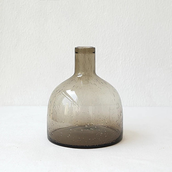 Bubble glass vase modern decorative flower vase for home