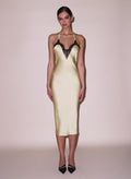 Buckle T-Strap Dress-buttercream-Fleur du Mal