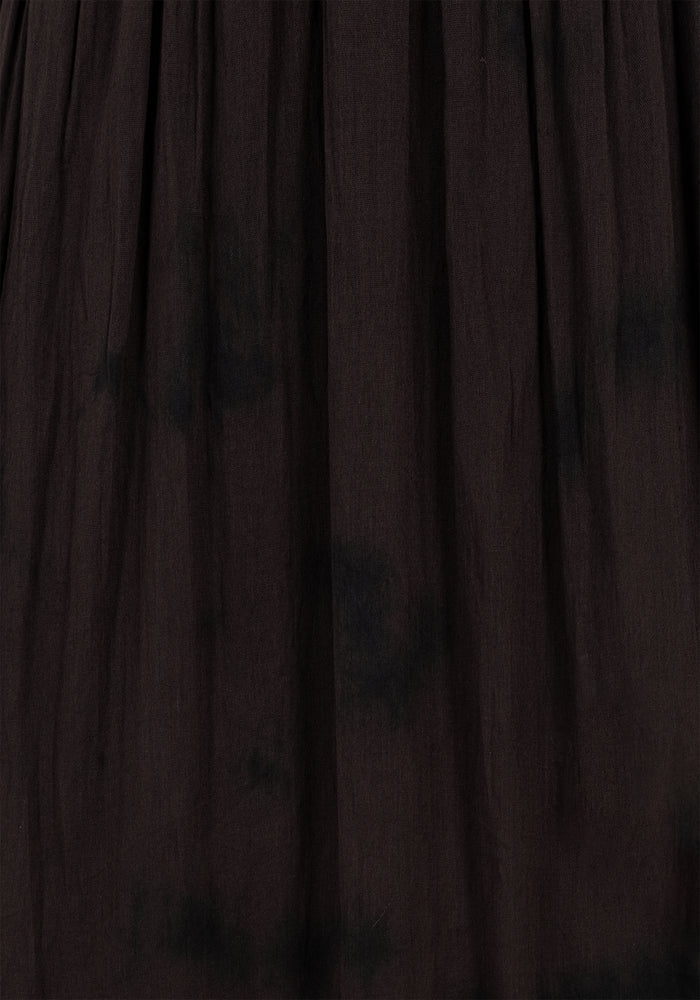 Burnout Tie Die Cotton Midaxi Dress