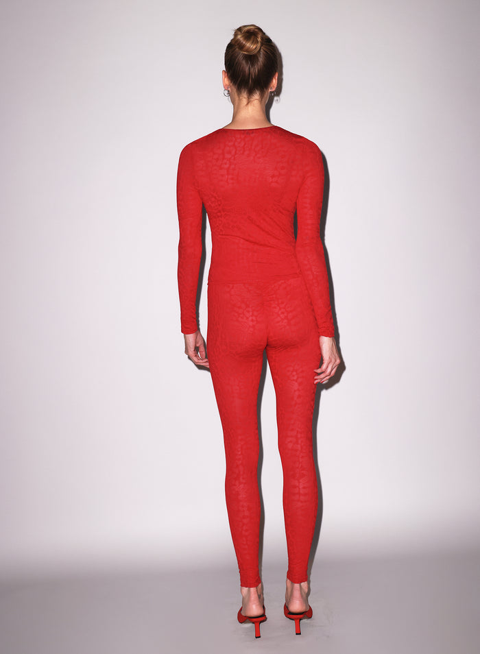 Butter Long Sleeve Tee-rouge