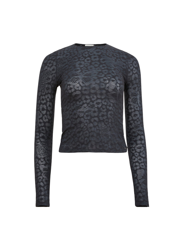 Butter Long Sleeve Tee-black-flat