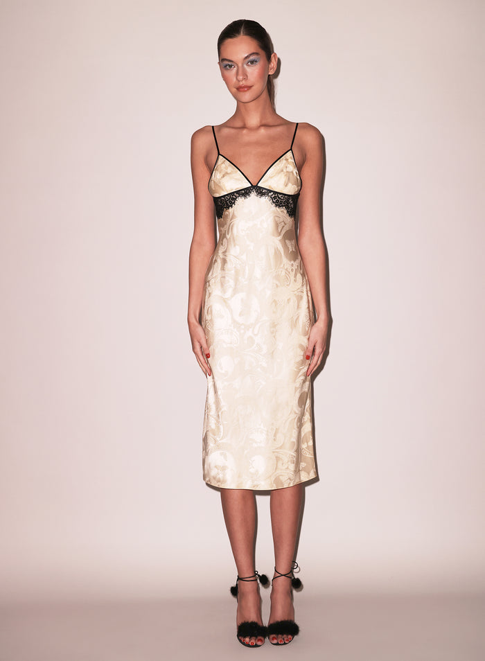 Butterfly Jacquard Slip Dress-buttercup paisley jacquard-flat