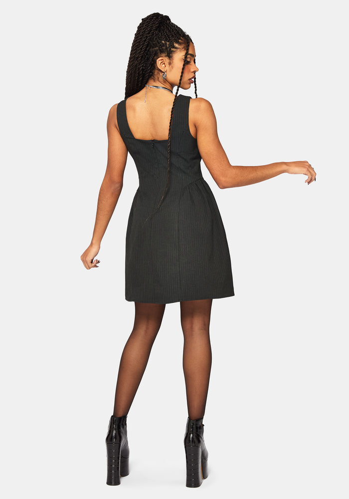Cairn Stripe Corset Mini Dress
